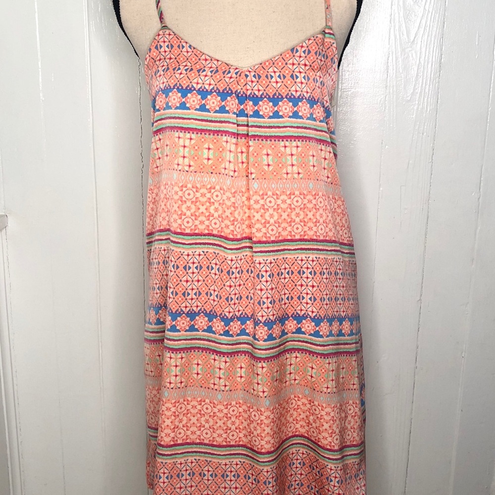 Zipper Back Sleeveless Dress Small